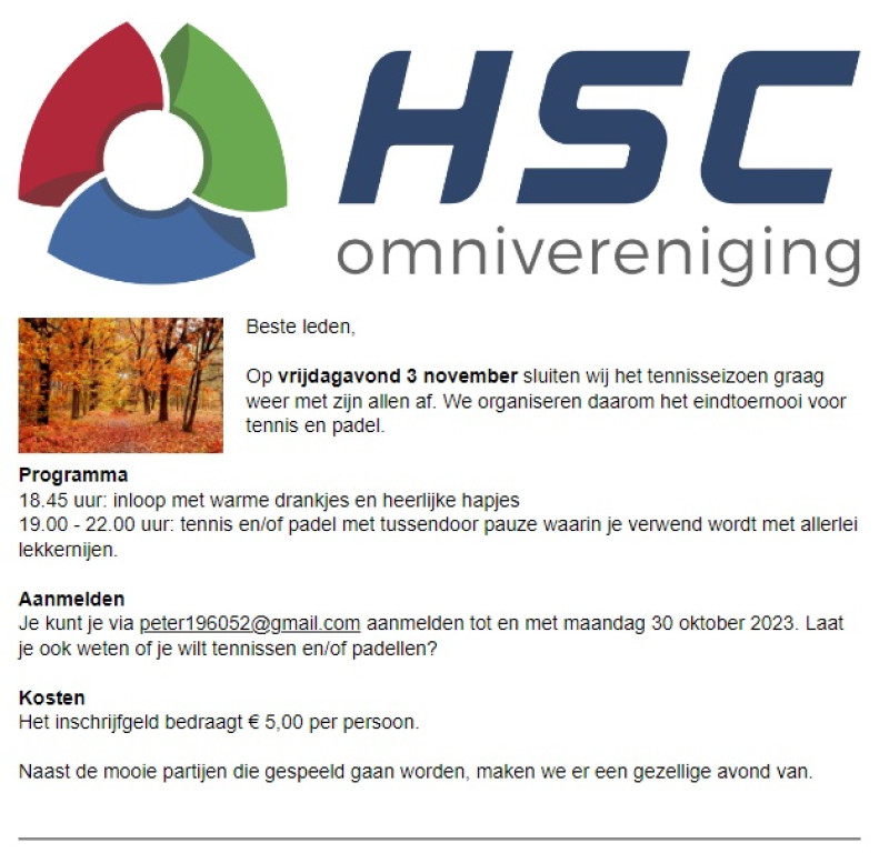 Herfsttoernooi