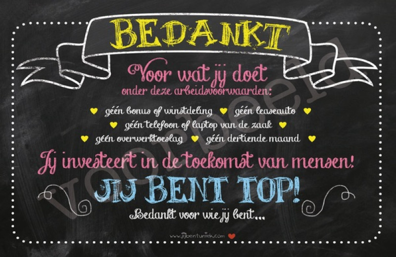 Vrijwilligers bedankt!