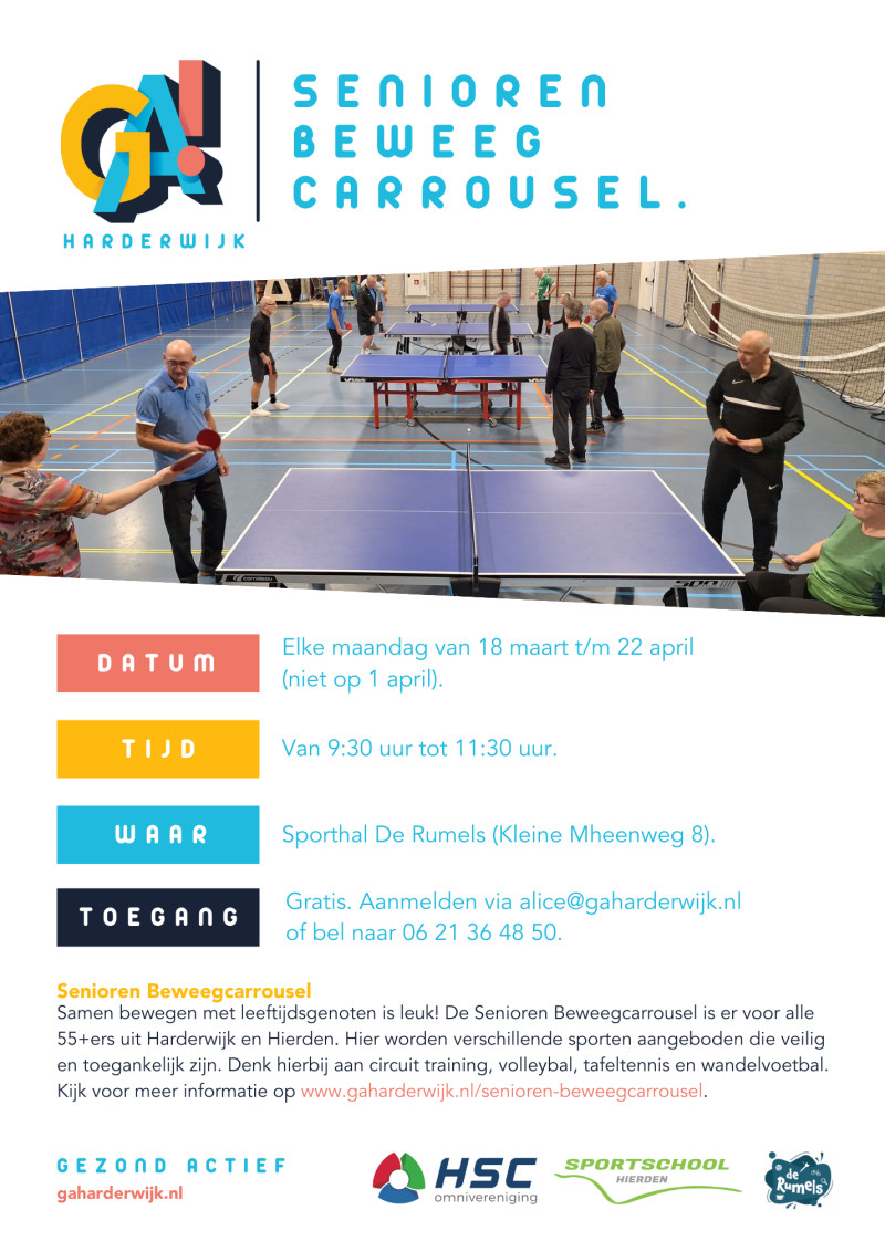 Uitnodiging Senioren Beweeg Carrousel