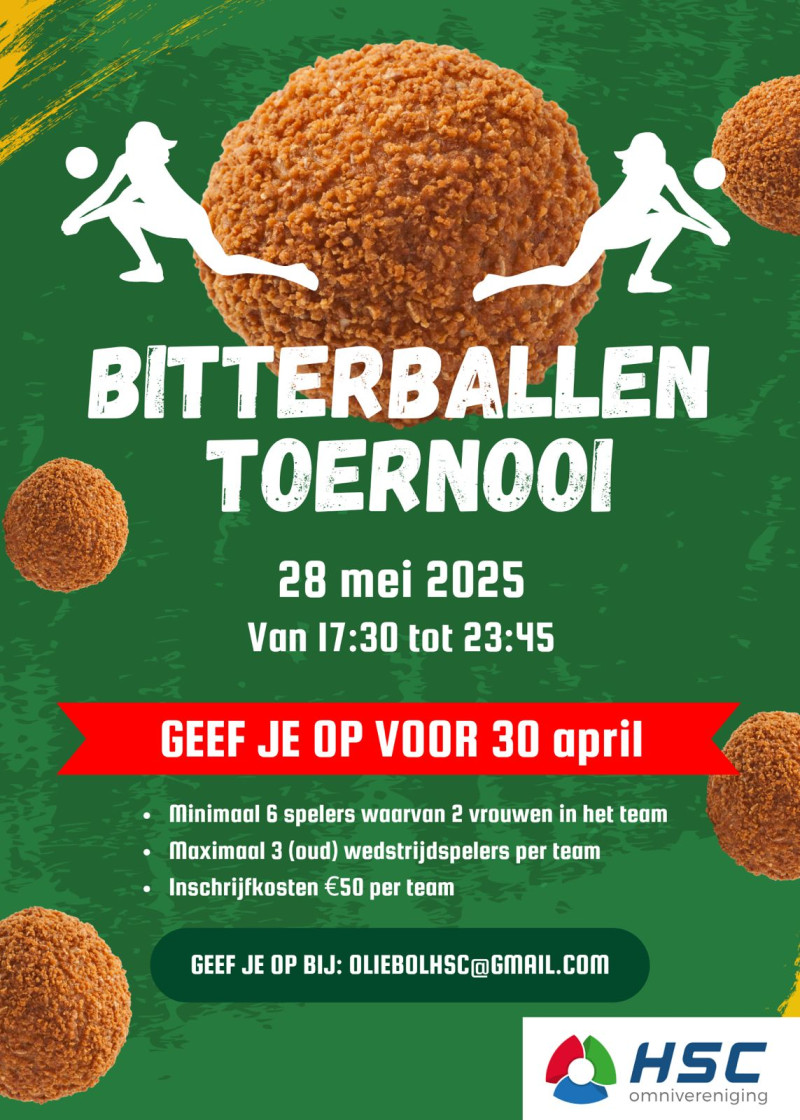 Bitterballen toernooi 28 mei 2025
